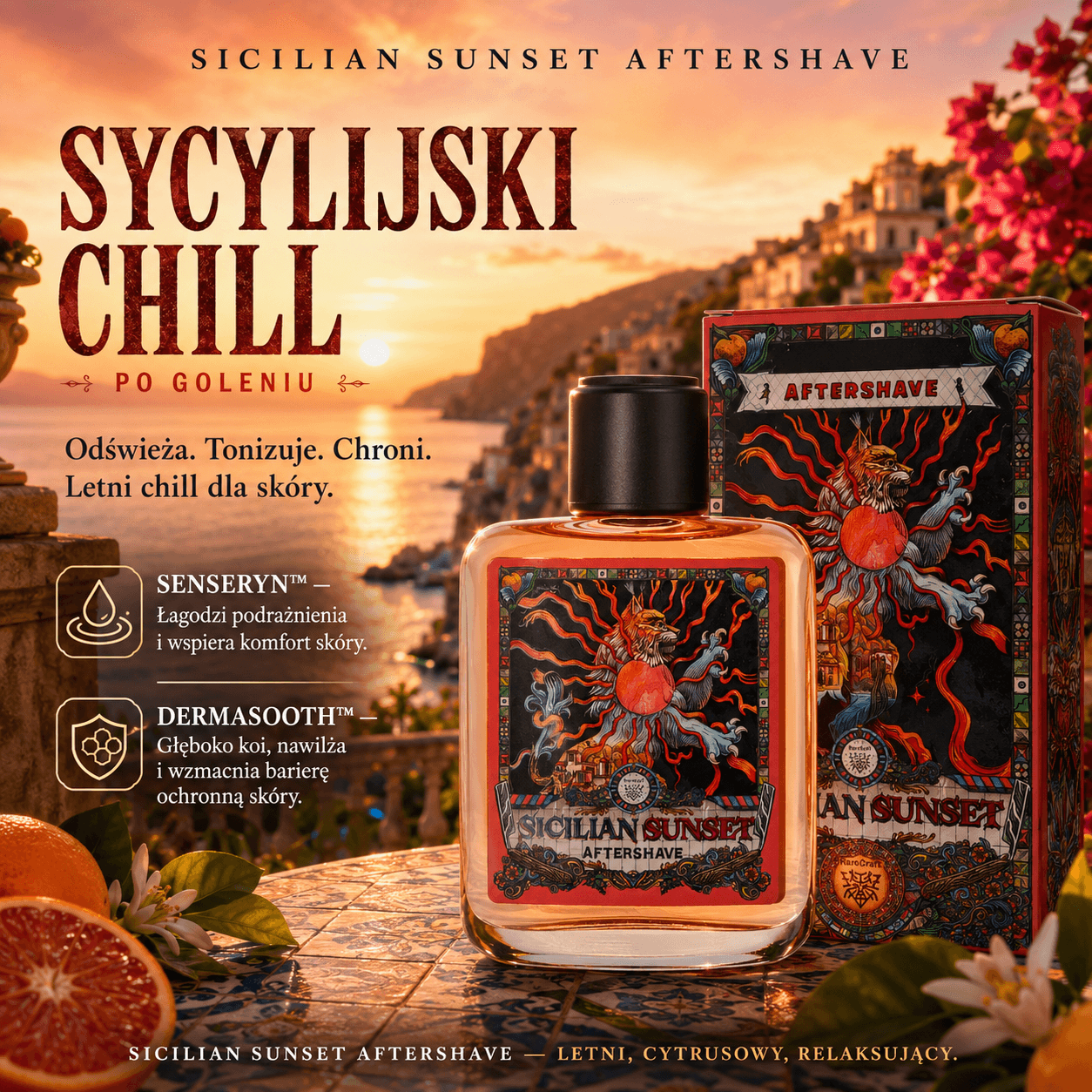 woda po goleniu rarecraft sicilian sunset